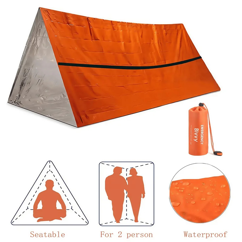 Emergency Mylar Tent - Tenda Bivy Mylar Tahan Air untuk