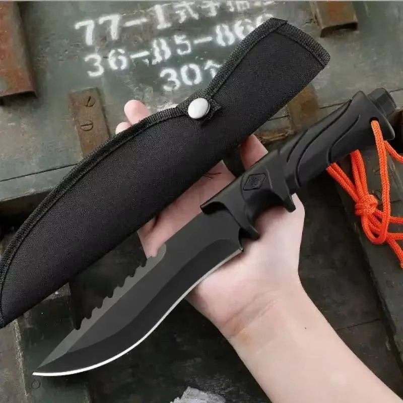 Bushcraft Knife Fixed - Pisau lurus kekerasan tinggi untuk luar