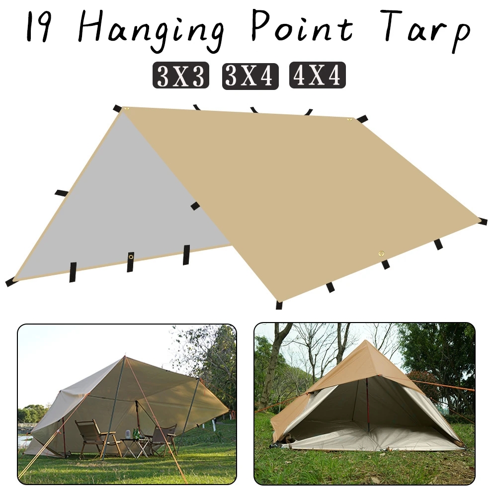 4x4m 4x3m 3x3m 19 titik gantun - Emergency Mylar Tent ulasan dan harga