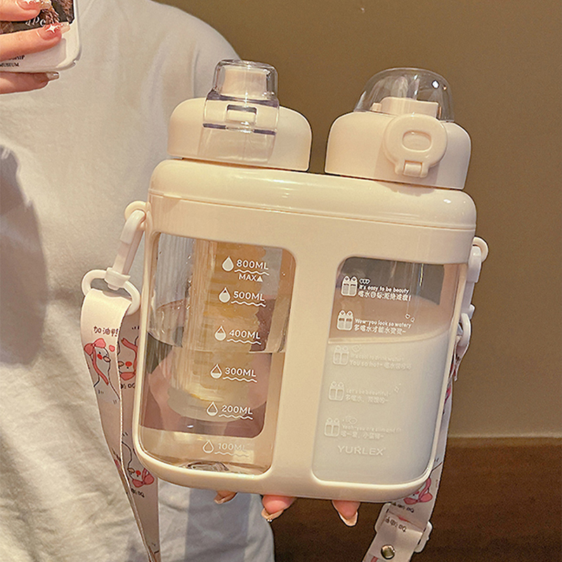 Botol air plastik minuman dobe - Water Purification Straw ulasan dan harga