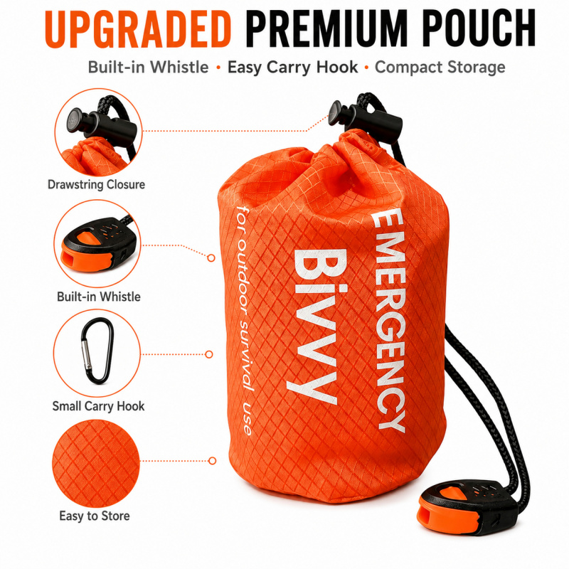 2 Paket Kantong Tidur Darurat, - Emergency Whistle Loud ulasan dan harga