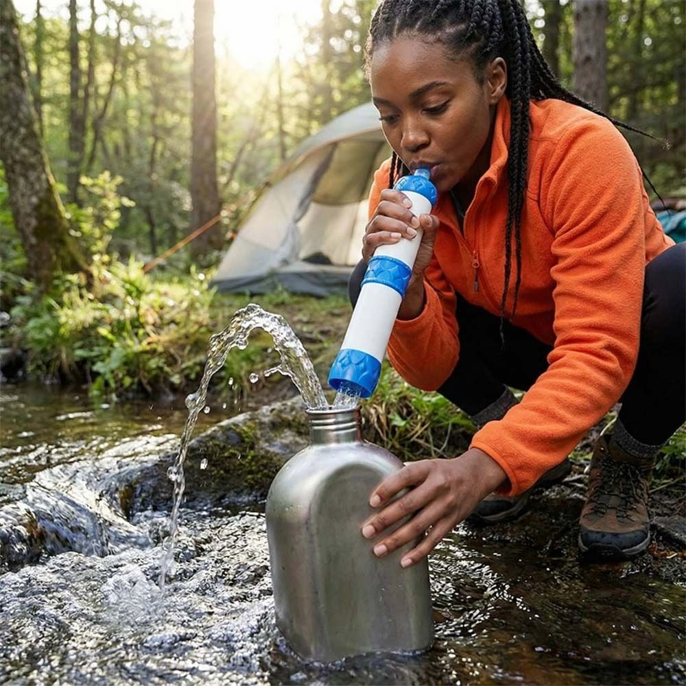 Sedotan Filter Air Mini Mini,  - Water Purification Straw ulasan dan harga