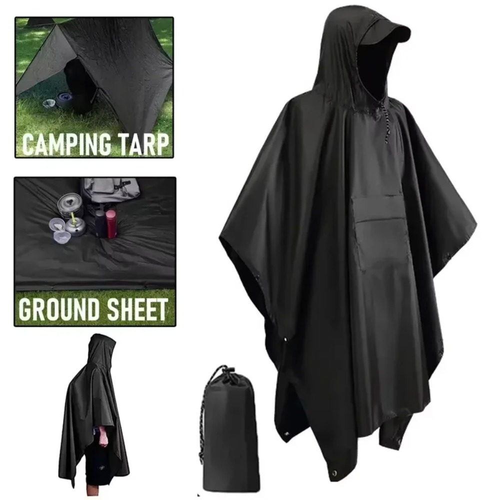 Jas Hujan Militer Multifungsi  - Emergency Poncho Rain ulasan dan harga