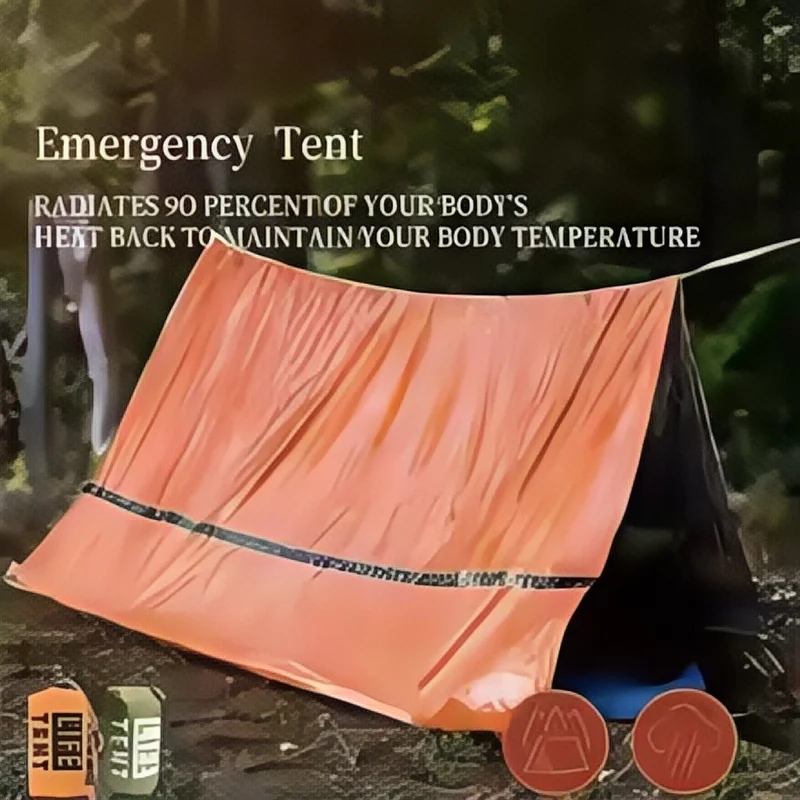 Tenda Bivy Mylar Tahan Air unt - Emergency Mylar Tent ulasan dan harga