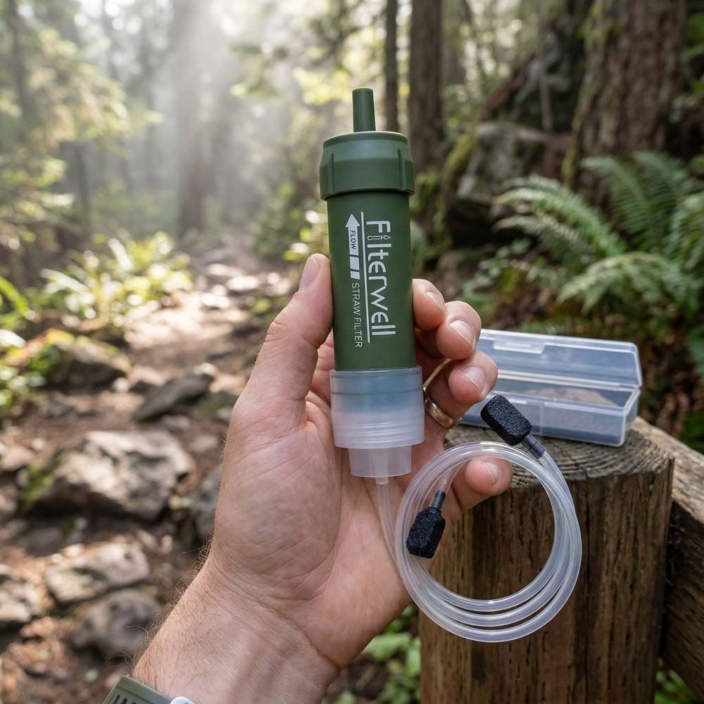 Sedotan Filter Air Mini Mini,  - Water Purification Straw ulasan dan harga