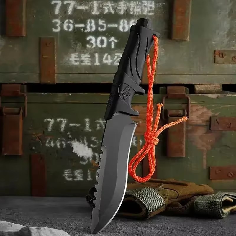 Pisau lurus kekerasan tinggi u - Bushcraft Knife Fixed ulasan dan harga